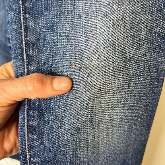 Madewell Womens Denim Jeans High Rise Skinny Button Fly Blue Wash Size 24 - Picture 5 of 11